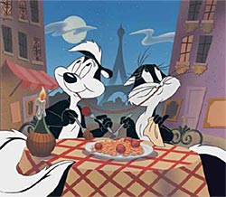 Pepe Le Pew & Penelope: They Eat Pasta Too!