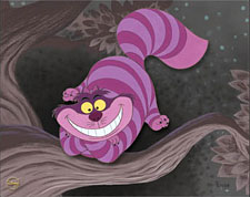 Alice In Wonderland Animation Art Gallery, Cheshire Cat, Purrplexity ...