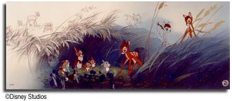 Bambi: Good Morning, Young Prince Includes Dedication Certificate Signed By Marc Davis