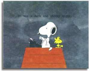 Peanuts: It Was A Dark And Stormy Night